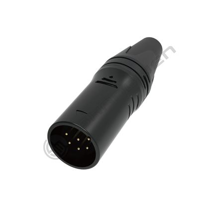6-Pin XLR Audio Video Connectors Durable Indoor XLR Connectors with IP40 Protection Class