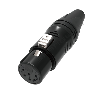 6-Pin XLR Audio Video Connectors Durable Indoor XLR Connectors with IP40 Protection Class