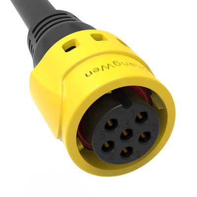 M19 Series Push-pull Self-locking Connection Industrial 6 Pin Male  Female Plug Power  Connector