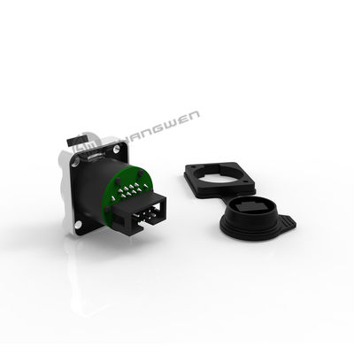 Rj45 Socket Exterior de 8 pines Conector de chasis Ethernet con enchufe femenino CAT5\6