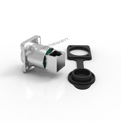 Conector eléctrico resistente al agua Rj45 Conector femenino de chasis industrial exterior