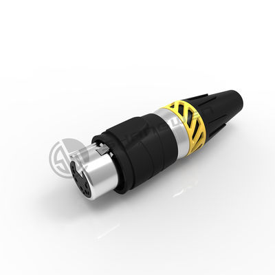 Audio XLR 5 pin conectores eléctricos impermeables Ip65 conector femenino