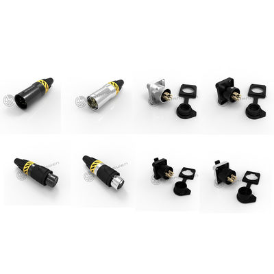Conector XLR de 5 pines impermeable IP65 Conector de toma de corriente masculino femenino