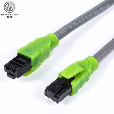 Cable de parche de Ethernet luminoso 4P PVC LSZH chaqueta Cable de cobre de alta velocidad