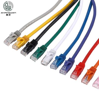 Rj45 Cat6 Cat6a Cat5E UTP Cable de conexión 1m 3m 5m Cable de red informática