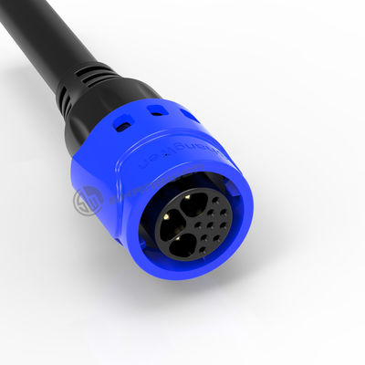 M19 conector resistente al agua autobloqueador conector industrial femenino 3 + 9 PinSignal de alimentación integrada