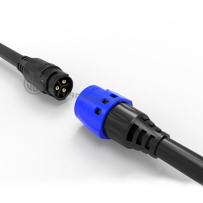 Push Pull IP67 Conector de energía 3 pin Conector de enchufe masculino Serie M19