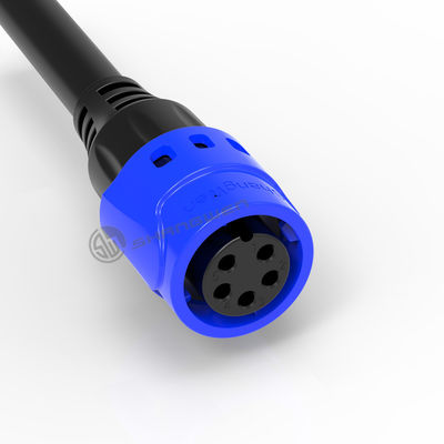 M19 Conector de alimentación IP67 Conector femenino de 5 pines industrial de autobloqueo