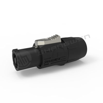 CQC Conector de energía a prueba de agua con conector de energía negro 250v 20A