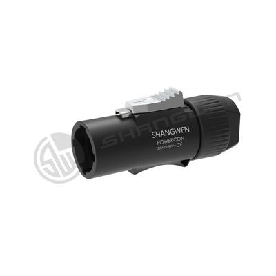 PA6 Conector de energía impermeable masculino de plástico Resistencia a la corrosión para pantalla LED