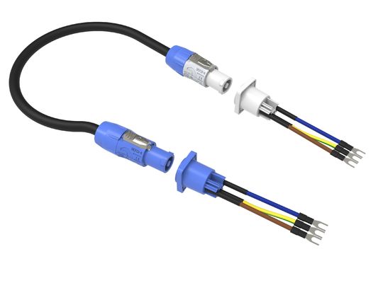 Conector de corriente alterna de 250 V Conector de toma de corriente femenino Ip44 para pantalla LED