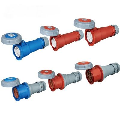 Accesorios electrónicos industriales acopladores impermeables IP67 para enchufes de exterior CEE/IEC