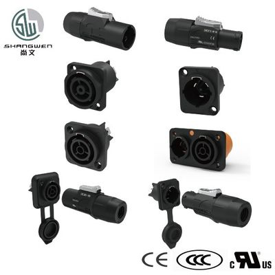 Conector de conexión masculino de conector 3Pin 250V para accesorios electrónicos industriales