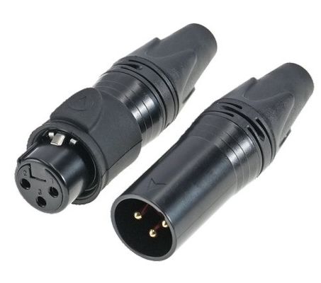Accesorios electrónicos industriales Conector XLR de 3 pines femenino impermeable para audio y video al aire libre e impermeable