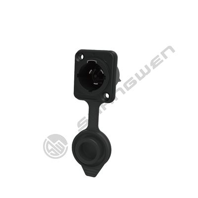 Conector de alimentación impermeable del chasis masculino 250V 20A 3 conductor