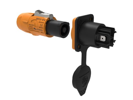 Powercon Conector de energía a prueba de agua para exteriores enchufe 250V 20A 3 conductor