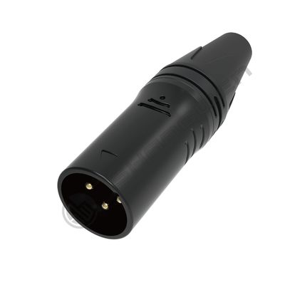Logotipo personalizado Inodoro exterior 3 pines XLR Conector masculino 7.5A Conector de audio y video de potencia Conector femenino con carcasa de aleación de zinc
