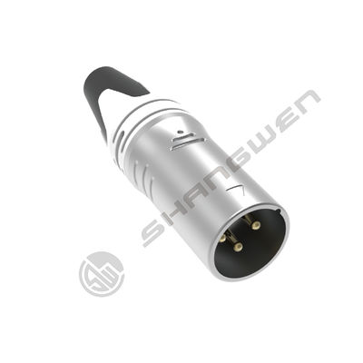 Conector de cable de audio de conector de aleación de material exterior