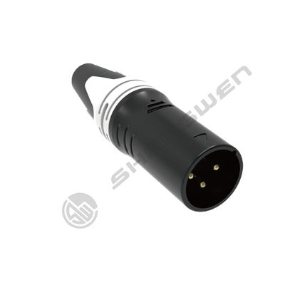 Outdoor Waterproof 3 Pin XLR Plug Female Socket Adapter Alloy Material DMX Panel Mount Audio Wire Connector Copper for Power