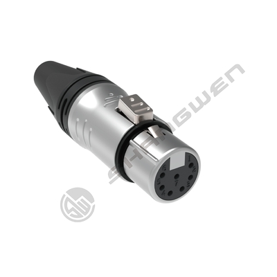 Conectores de audio y video XLR de 7 pines, hembra y macho, enchufe y enchufe, protección para interiores, accesorios electrónicos industriales de 7 polos