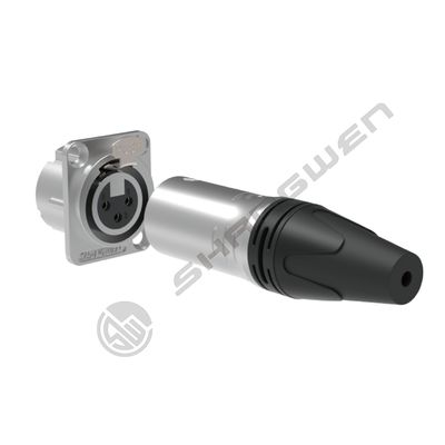 Audio XLR 5 Pin Waterproof Electrical Connectors Ip65 Female Plug