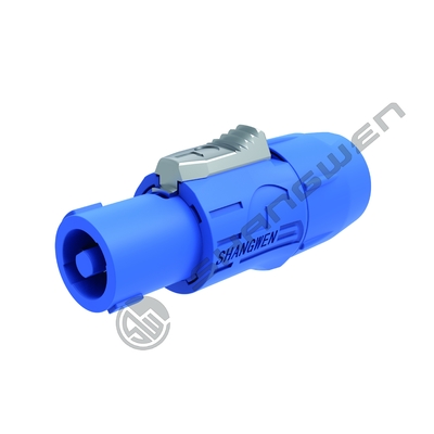 Conector de altavoz hembra en forma de D, impermeable, con carcasa metálica y 4 pines