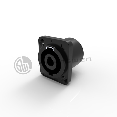 Conector de altavoces de chasis macho de 4 pines personalizado con corriente nominal de 30A y forma rectangular