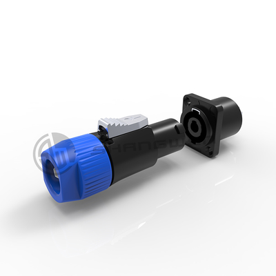 Envase de metal de mayor tamaño 4pin Plug de altavoz a prueba de agua Speakon Conector femenino Speakon Plug para altavoz Cable de 4 polos 4-pin Conector femenino