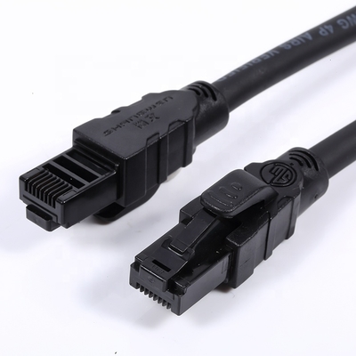 Cable Ethernet de parche Cat5E UTP redondo 24AWG UTP suave 4 pares CE UL múltiples hilos de cobre 100% cobre libre de oxígeno Cable Ethernet Cat5E