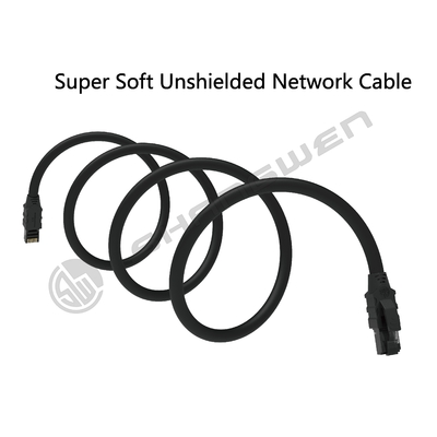 28awg Cable de comunicación Ethernet 4P de cuerpo corto FTP con cable de parche Rj45 Cat5e