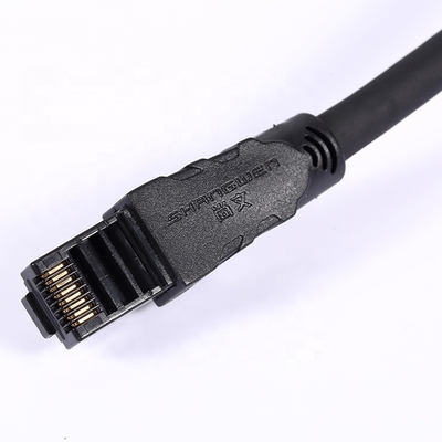 Cable UTP Cat6a 24awg PVC Jacket 4 pares CE UL Múltiple Trenzado 100% Cobre Puro Libre de Oxígeno Interior Azul Negro Ethernet Red