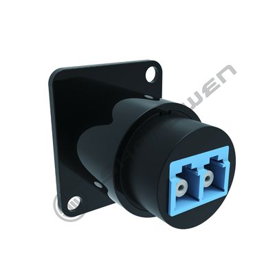 LC to LC Fiber Optic Panel Mount  D-Type LC Female to Female Coupler Single-Mode Multimode Module Socket for Fiber Optic