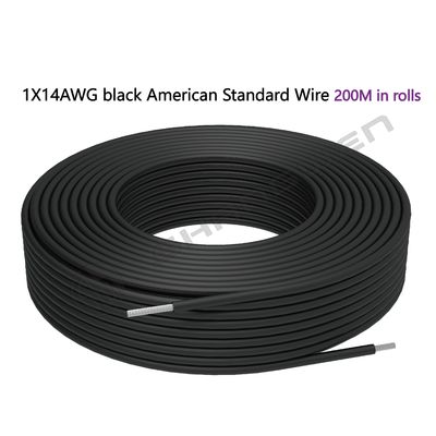 Power Cord 14 AWG Power Cord 14AWG 05℃ Stranded Conductor Wire 600V VW-1 PVC Wire 14AWG PVC Electronic Cable Tinned Copper
