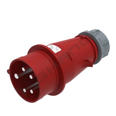 IP44 Conectores de enchufe industrial masculino y femenino 16A 5P IP44 Conector de enchufe industrial masculino y femenino Rojo