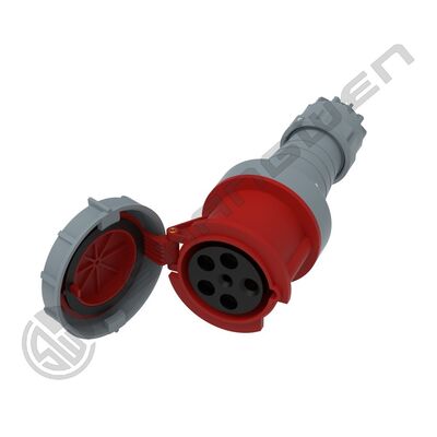 IP67 Conector industrial para el centro de Europa y el Caribe Conector impermeable para el centro de Europa y el Caribe macho y hembra 5 pin 63AMP IEC Conector 63A 5p 6h IP67