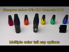 Conector de 4 pines XLR Conector masculino de conector eléctrico Tipo D Forma