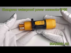 Conector de alimentación industrial impermeable para hombre y mujer Ip65 exterior