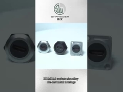 Conector de datos de audio a prueba de polvo redondo de aleación de zinc para accesorios electrónicos industriales y HDMI
