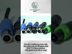 Conector de cable de altavoz de 4 polos en forma de D de 4 pines de mujer a hombre para conexión de altavoces