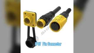 Conector industrial de clavija serie M IP67
